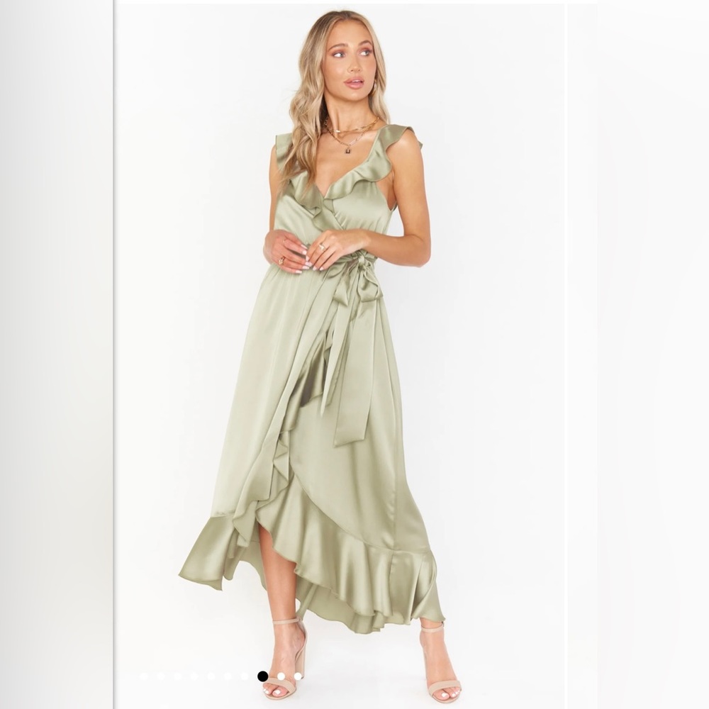 Show me your mumu Samantha ruffle wrap dress